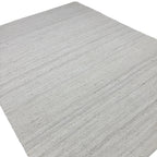 272 x 203 cm Handwoven Jute Rug – Natural White Textured Design