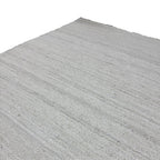 272 x 203 cm Handwoven Jute Rug – Natural White Textured Design