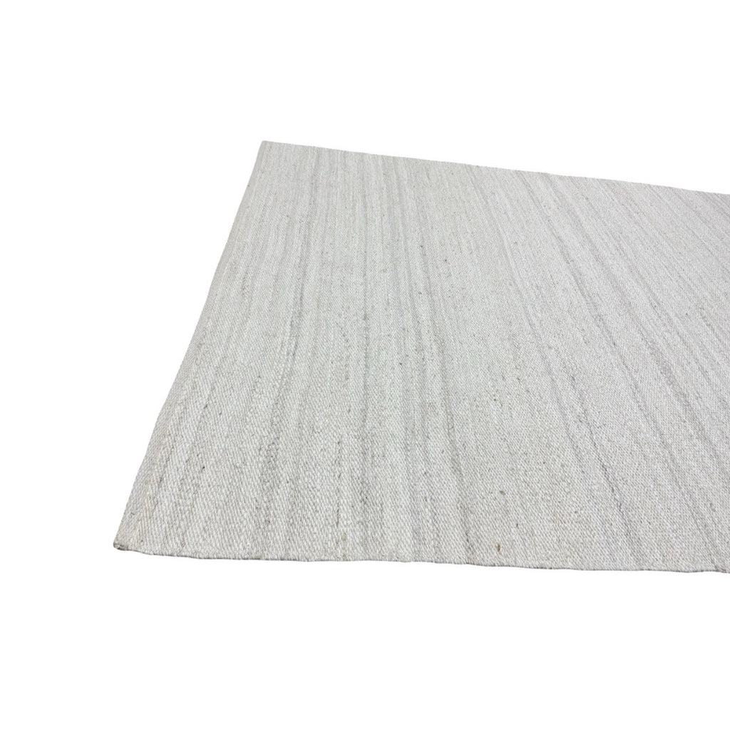 272 x 203 cm Handwoven Jute Rug – Natural White Textured Design
