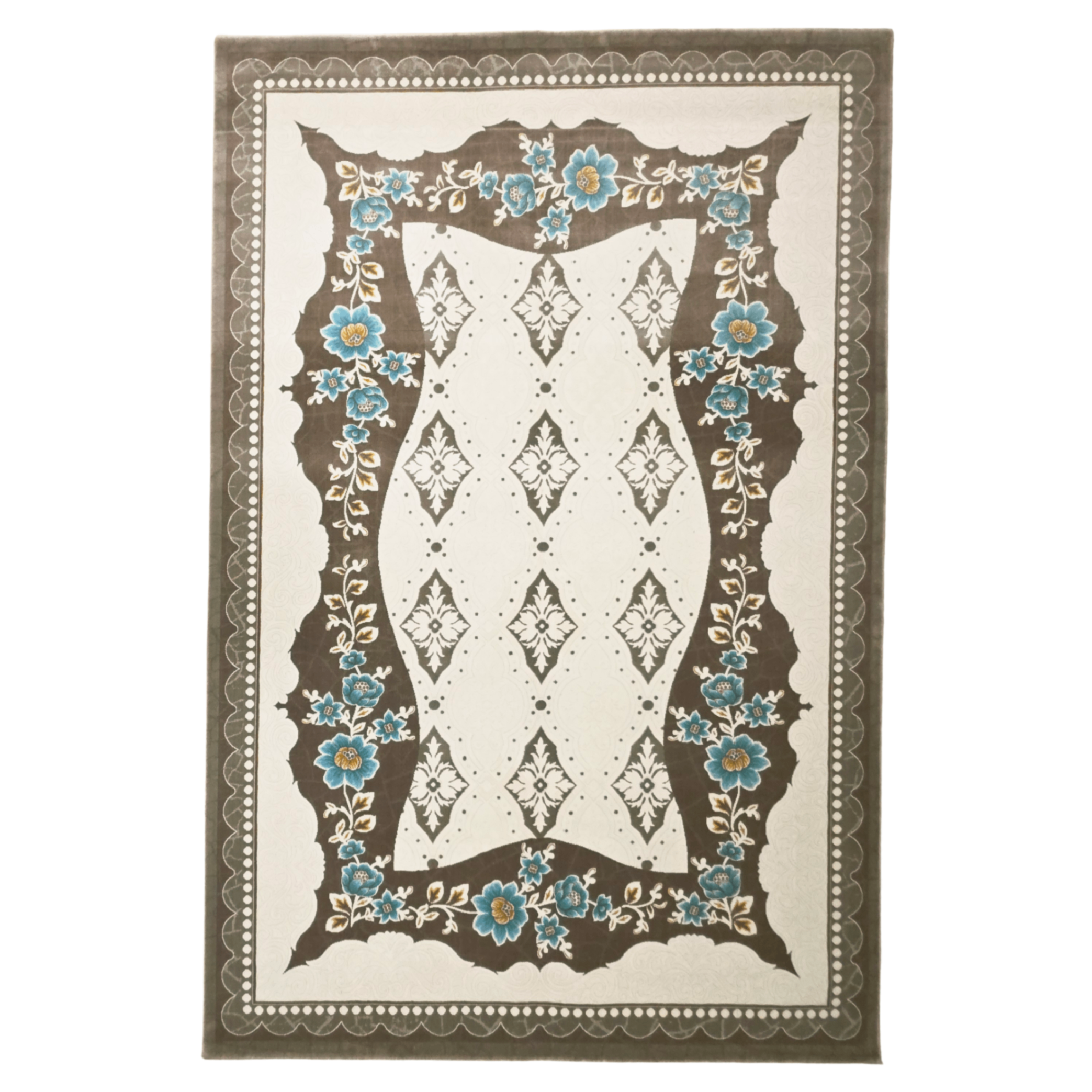 300 x 200 cm Cream Design Rug – Machine Made