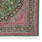 300 x 200 cm Persian Green Kashan Rug, Floral Medallion