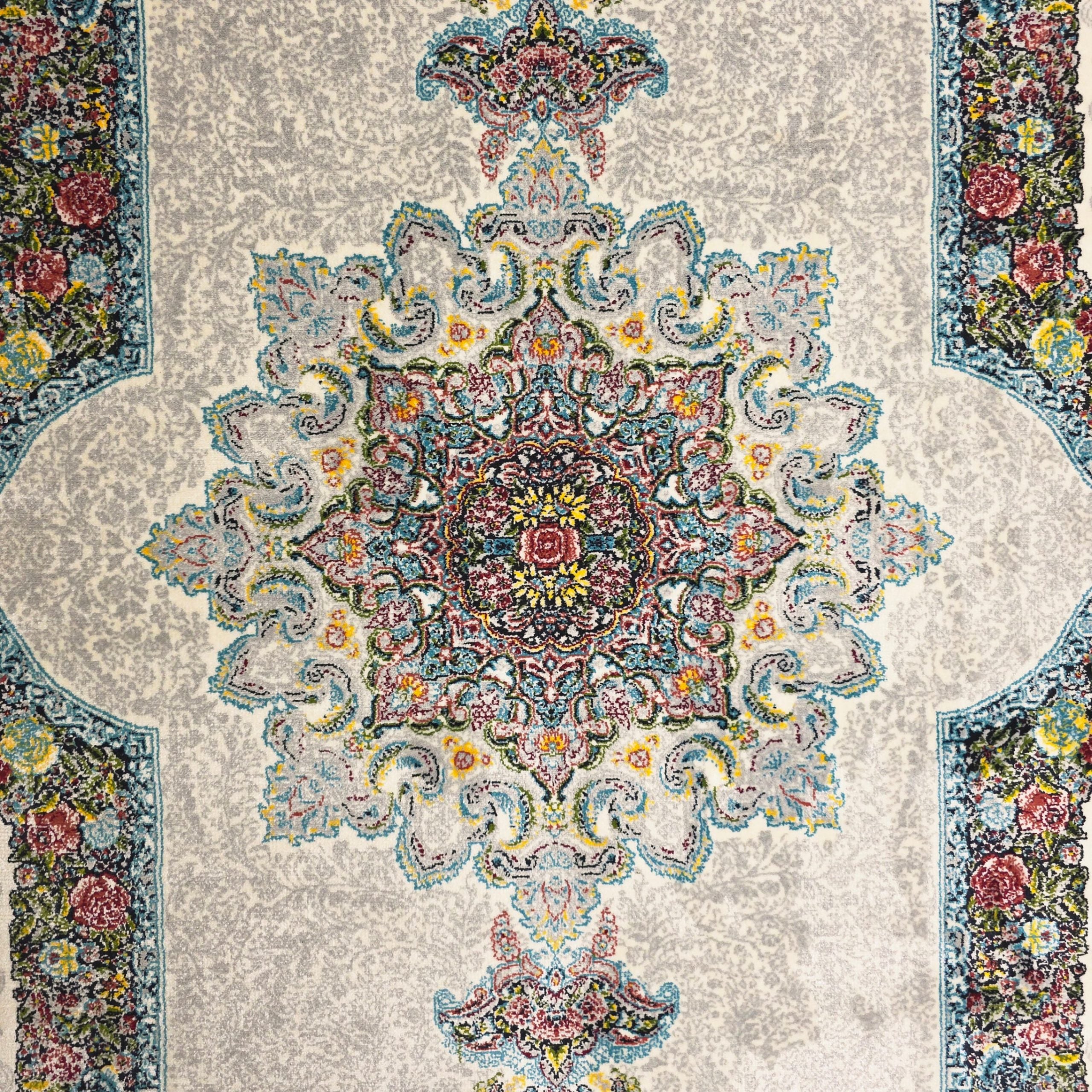 300 x 200 cm Persian Kirman Floral Machine-Made Rug