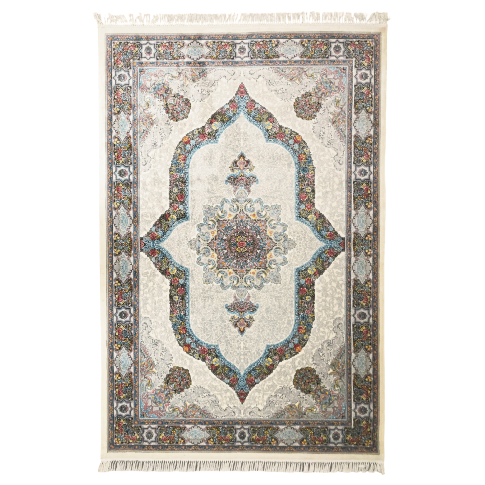 300 x 200 cm Persian Kirman Floral Machine-Made Rug