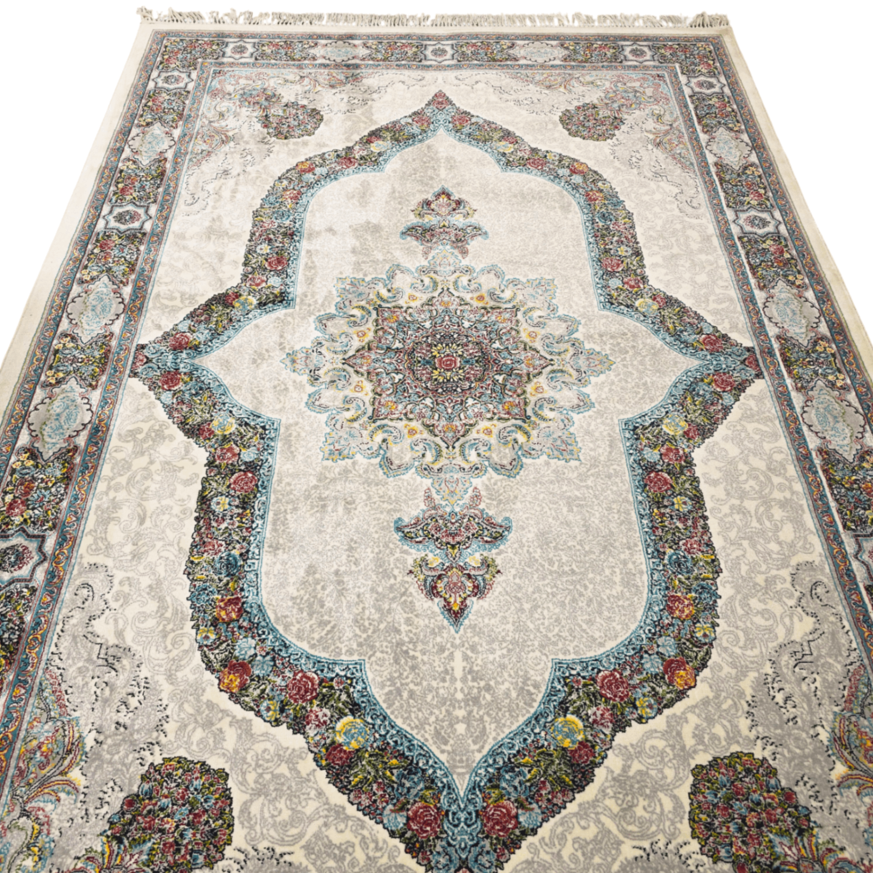 300 x 200 cm Persian Kirman Floral Machine-Made Rug
