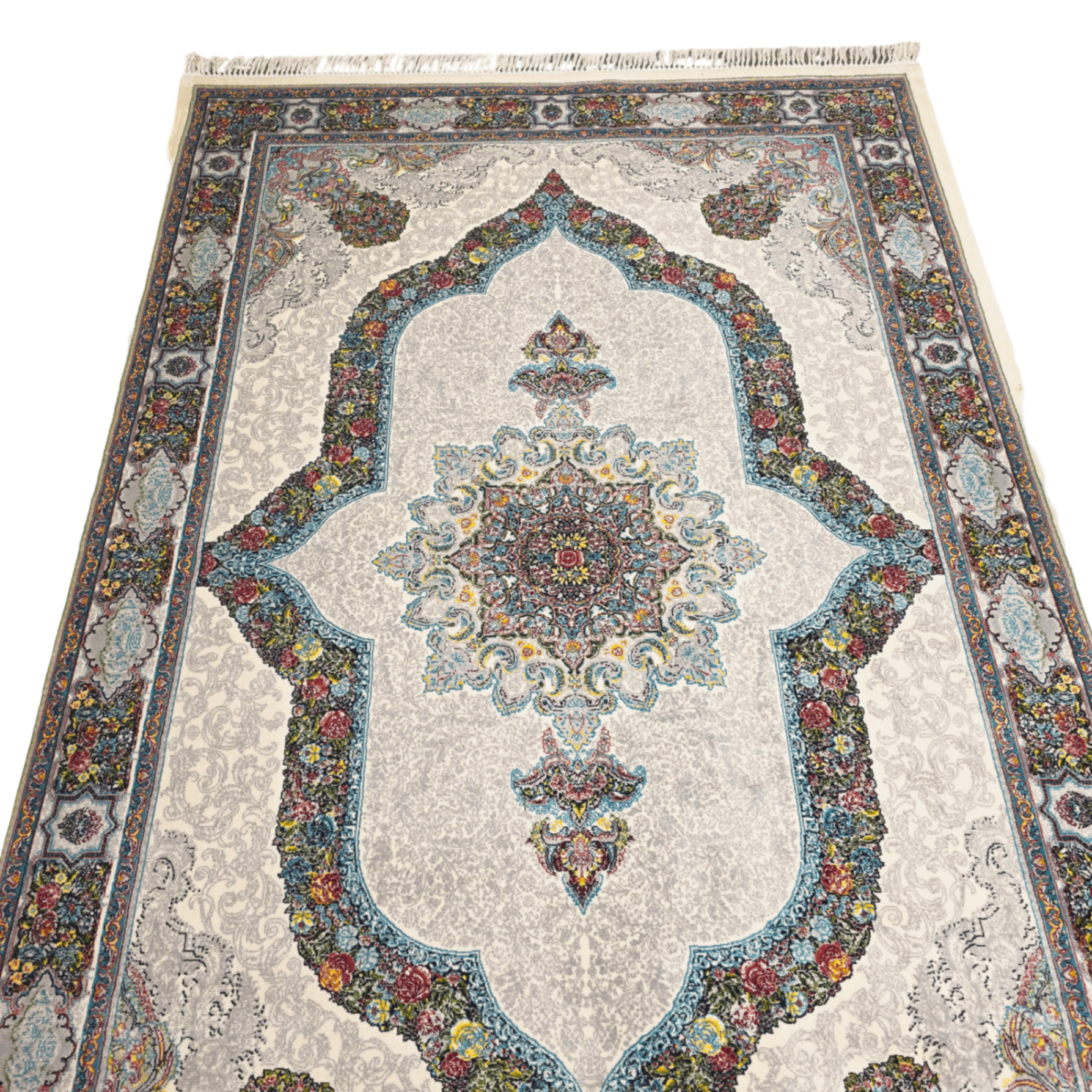 300 x 200 cm Persian Kirman Floral Machine-Made Rug