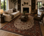 300 x 200 cm Hand-Knotted Persian Geometric Tabriz Wool Rug