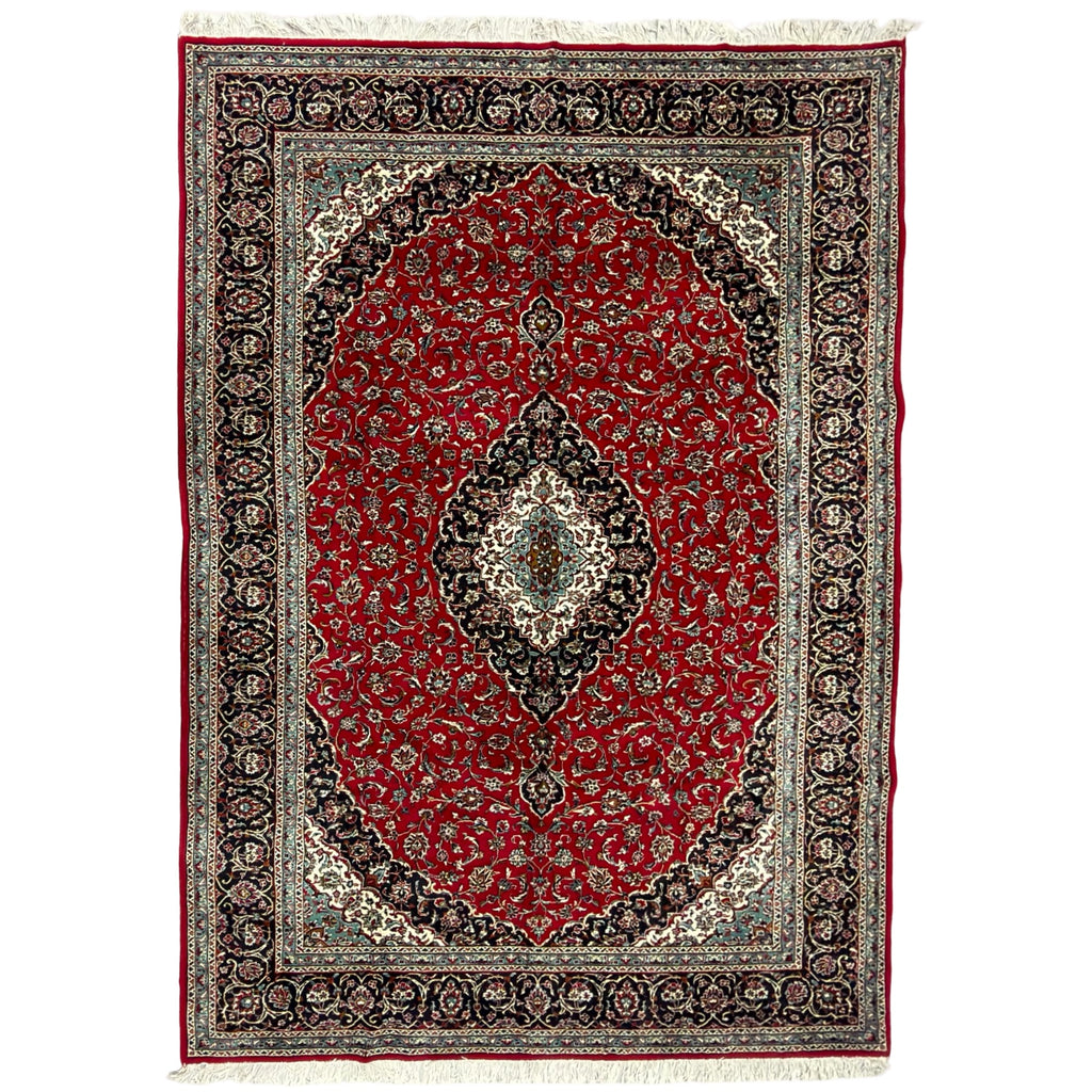 300 x 200 cm Persian Kashan Medallion Machine-Made Rug