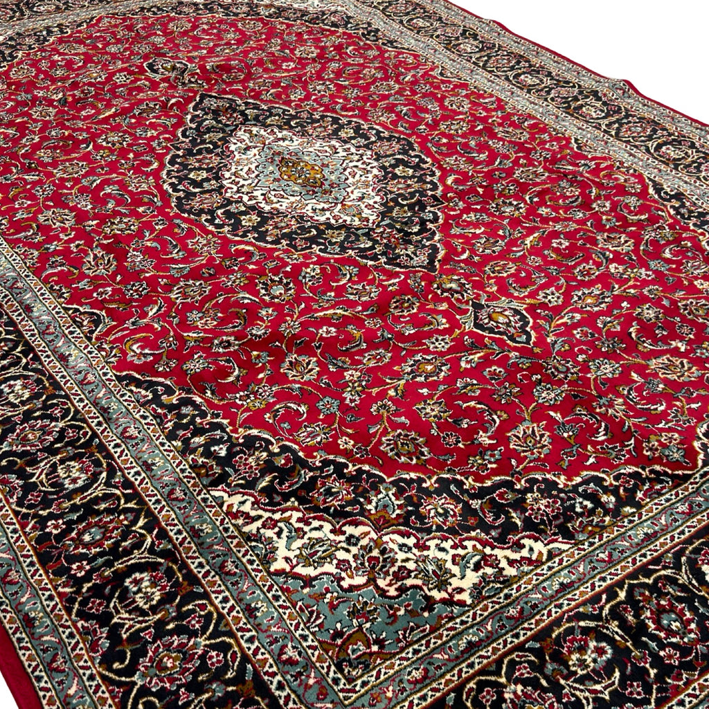 300 x 200 cm Persian Kashan Medallion Machine-Made Rug