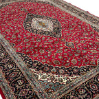 300 x 200 cm Persian Kashan Medallion Machine-Made Rug