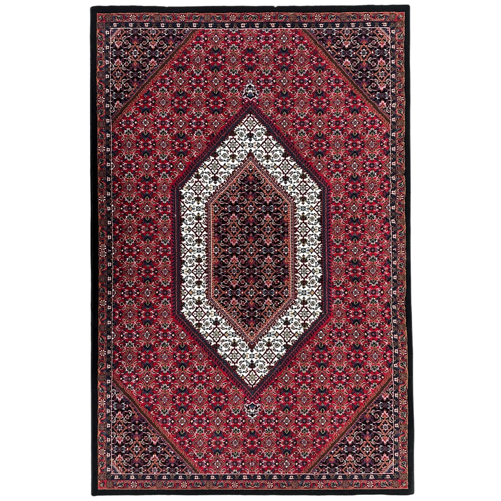 300 x 200 cm Persian Red Bidjar Rug – Traditional Medallion
