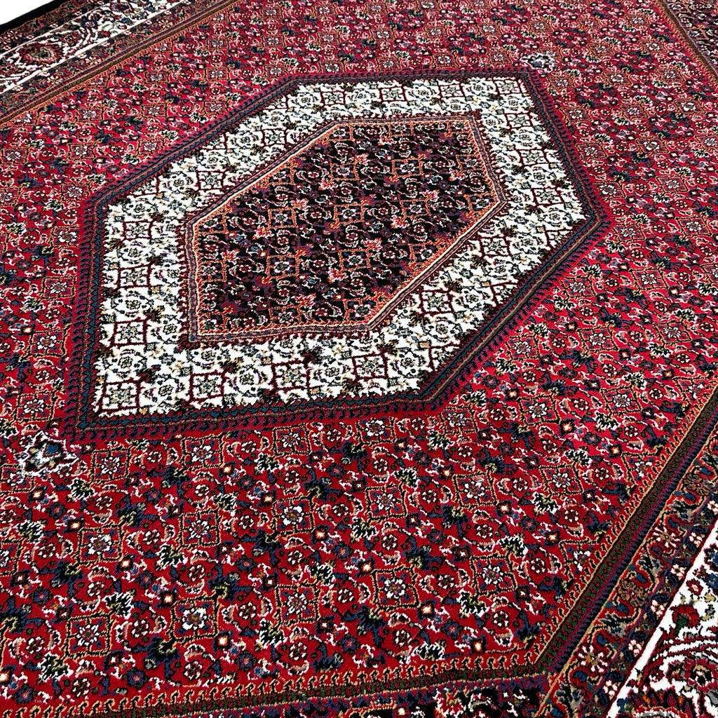 300 x 200 cm Persian Red Bidjar Rug – Traditional Medallion