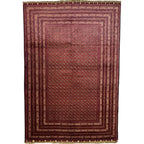 300 x 200 cm Hand-Knotted Afghan Khoja Roshnai Geometric Rug