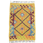 90 x 60 cm Hand-Woven Afghan Kilim