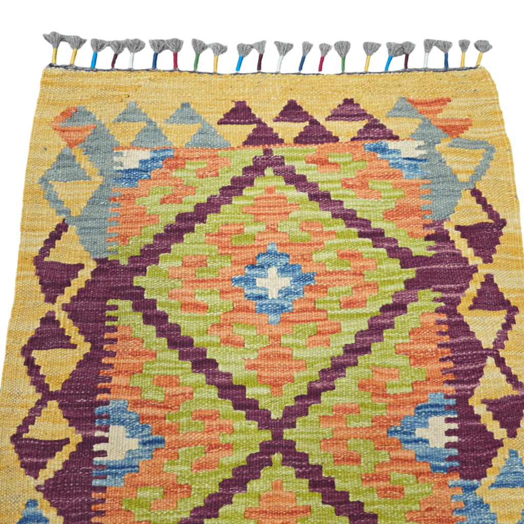 90 x 60 cm Hand-Woven Afghan Kilim