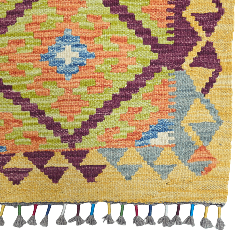 90 x 60 cm Hand-Woven Afghan Kilim