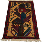 140 x 80 cm Hand Knotted Afghan Tribal Baluch Rug