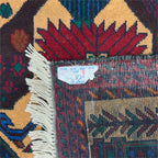 140 x 80 cm Hand Knotted Afghan Tribal Baluch Rug