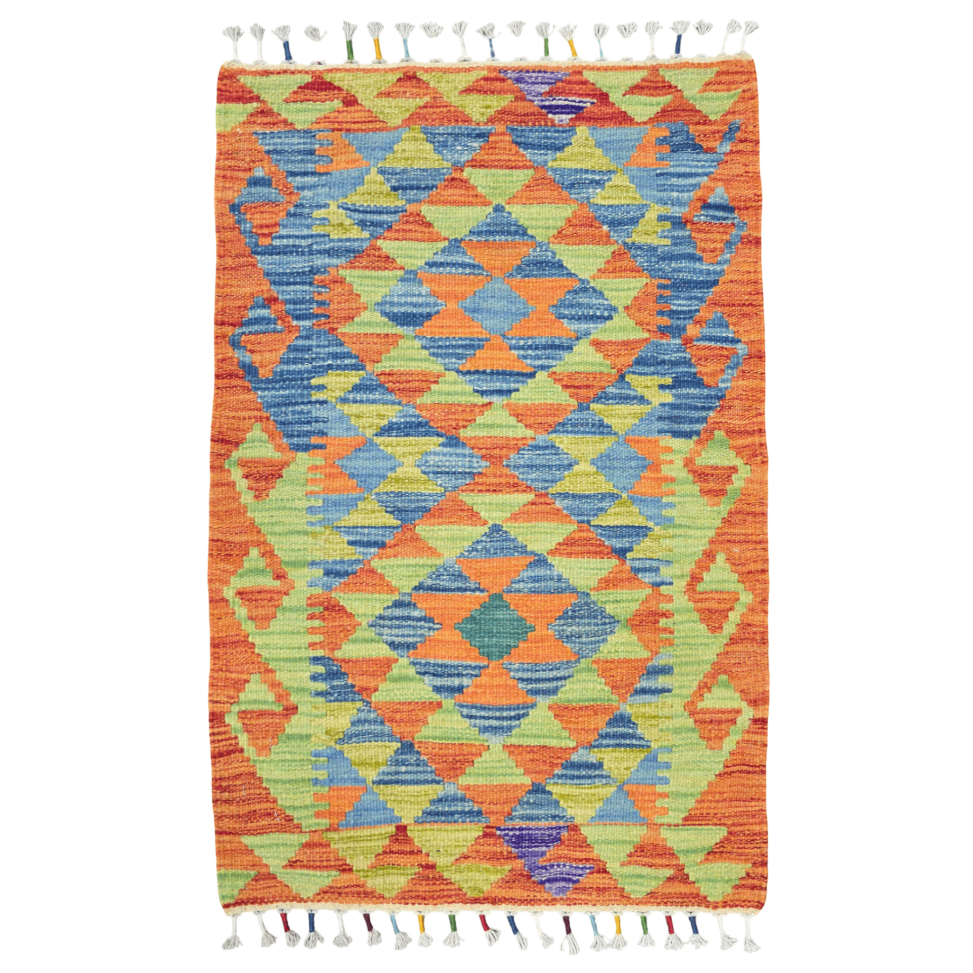 90 x 60 cm Hand-Woven Afghan Kilim