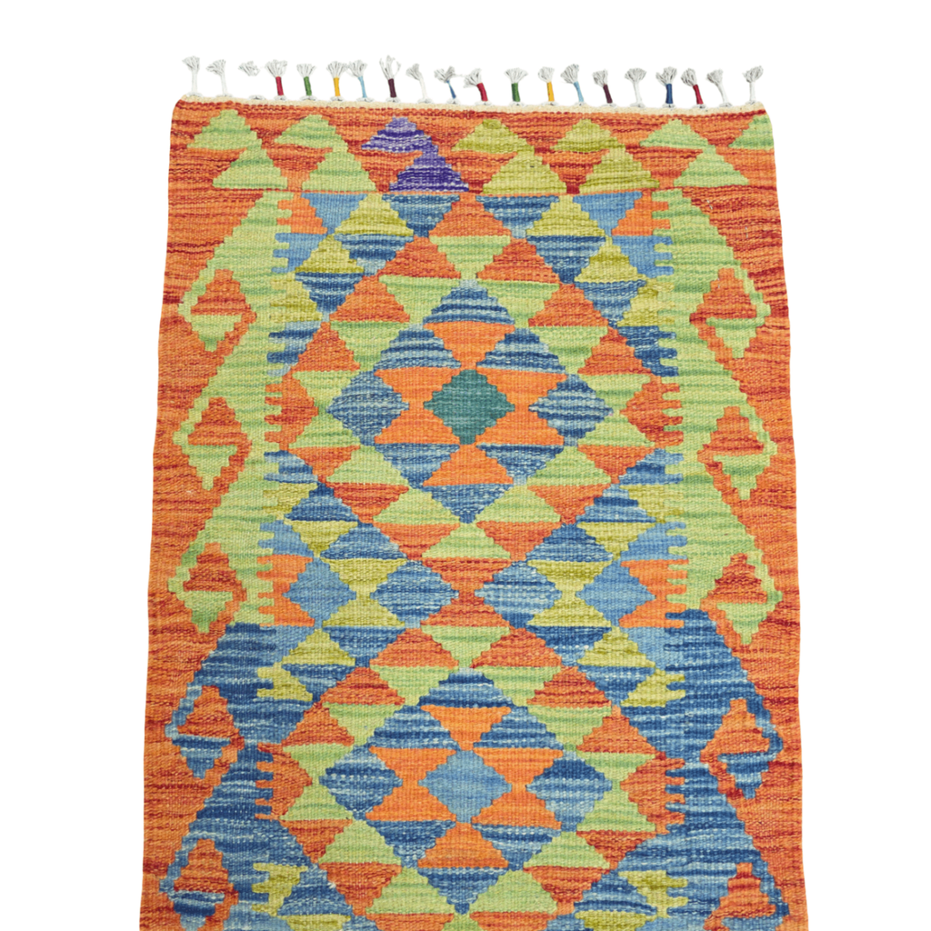 90 x 60 cm Hand-Woven Afghan Kilim