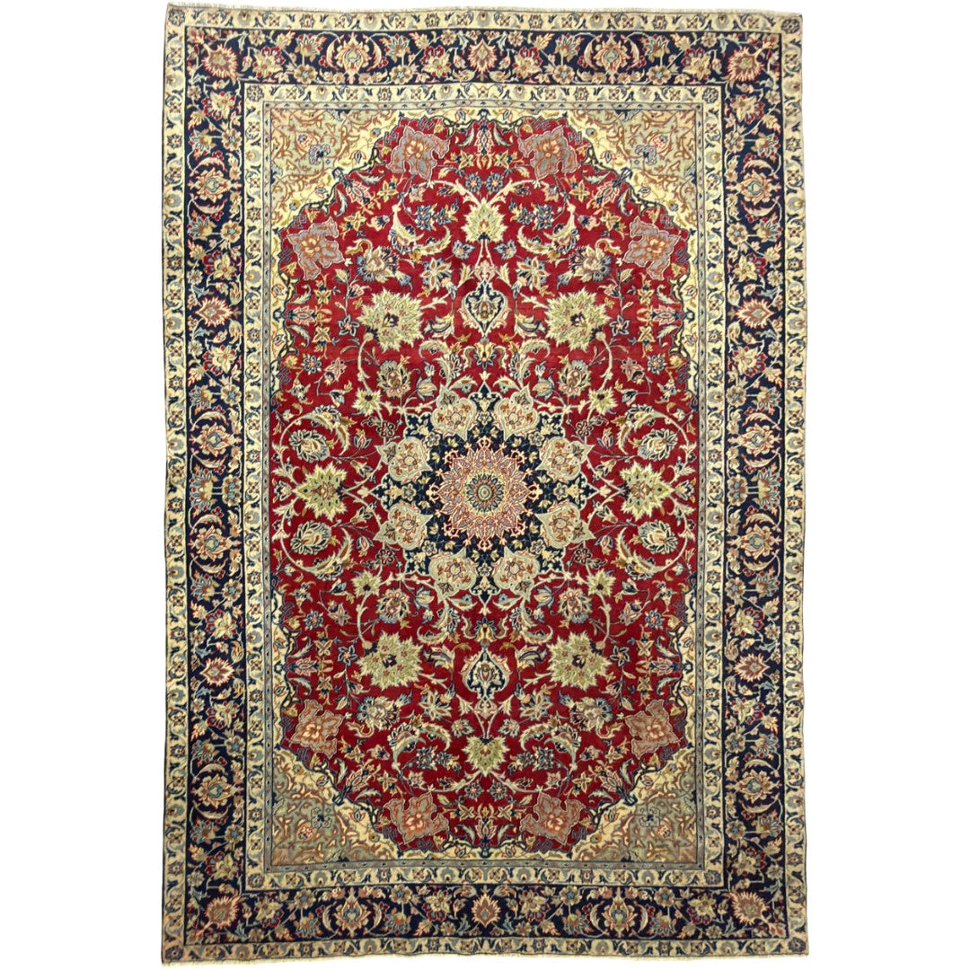 305 × 200 cm Persian Najafabad Hand-Knotted Rug