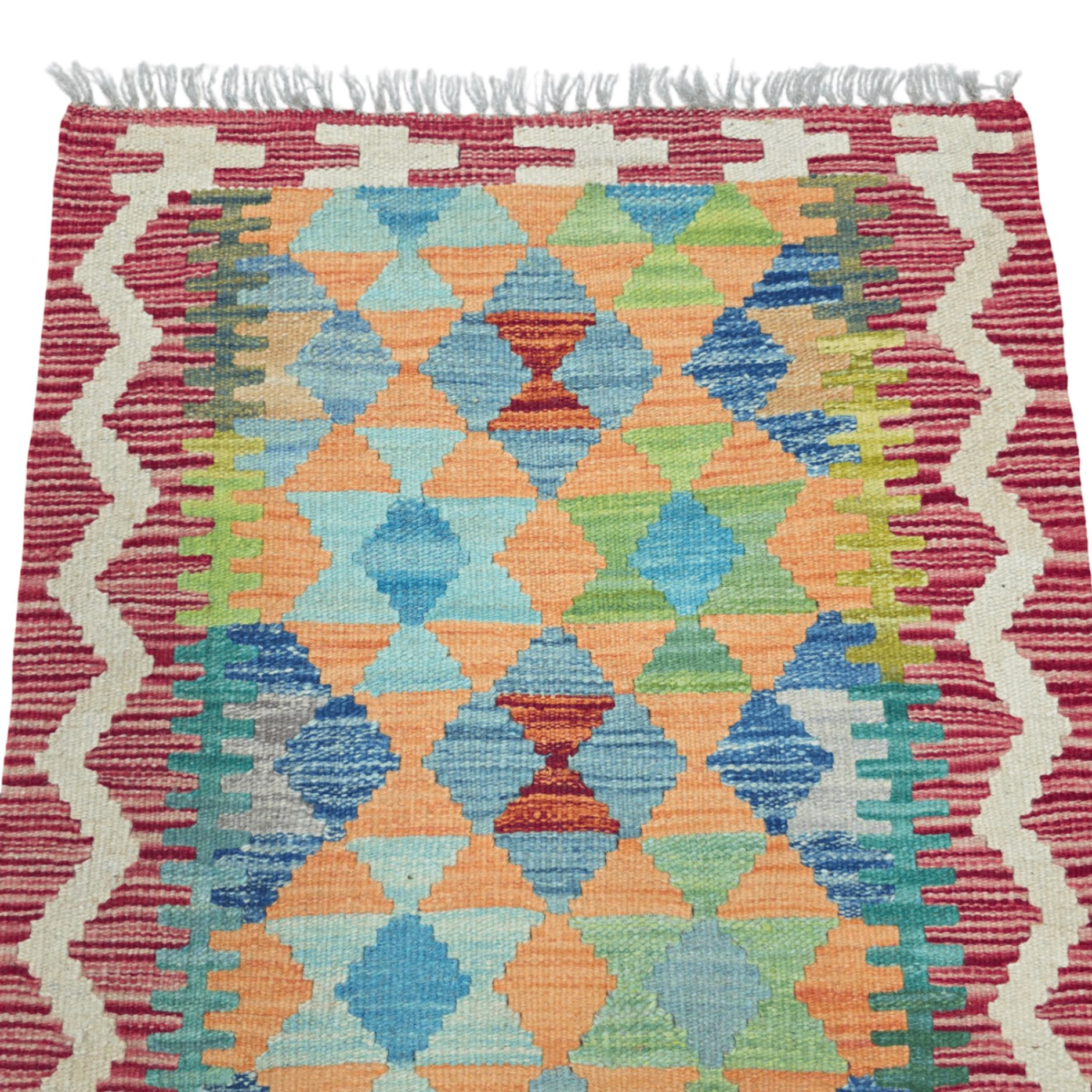 90 x 60 cm Hand-Woven Afghan Kilim