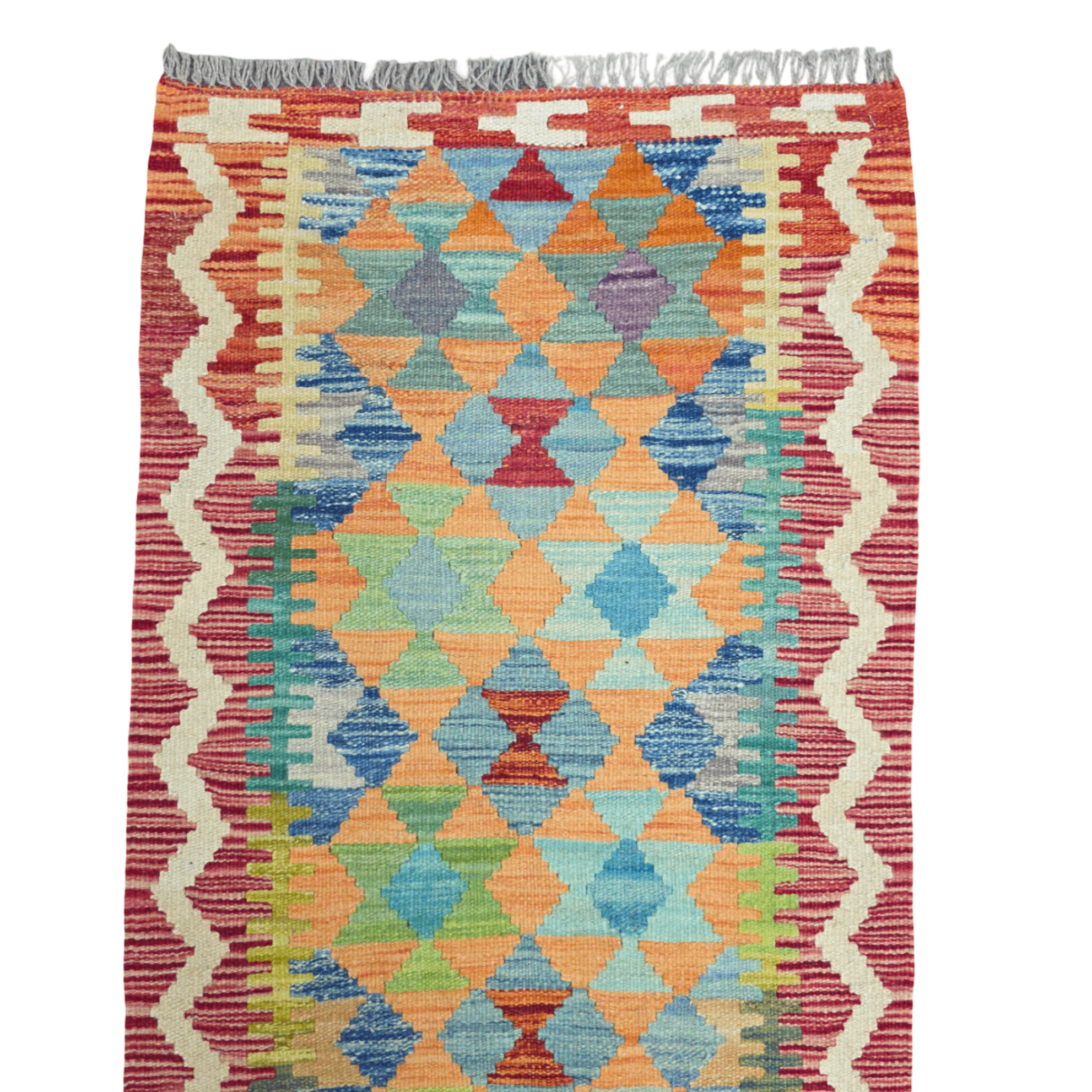 90 x 60 cm Hand-Woven Afghan Kilim