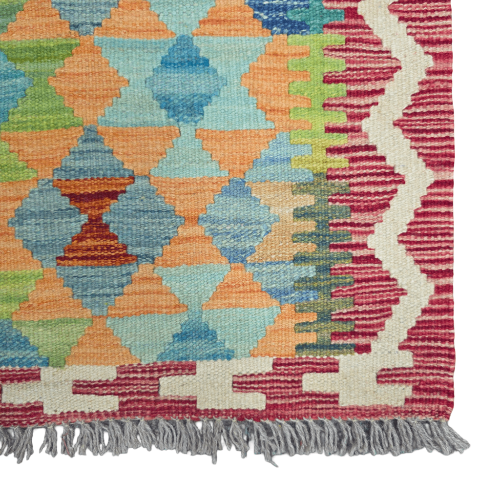 90 x 60 cm Hand-Woven Afghan Kilim