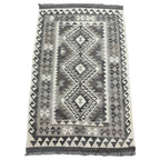 148 × 103 cm Hand-Woven Afghan Kilim Rug – Wool Flatweave