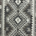 157 × 98 cm Hand-Woven Afghan Kilim Rug – Wool Flatweave