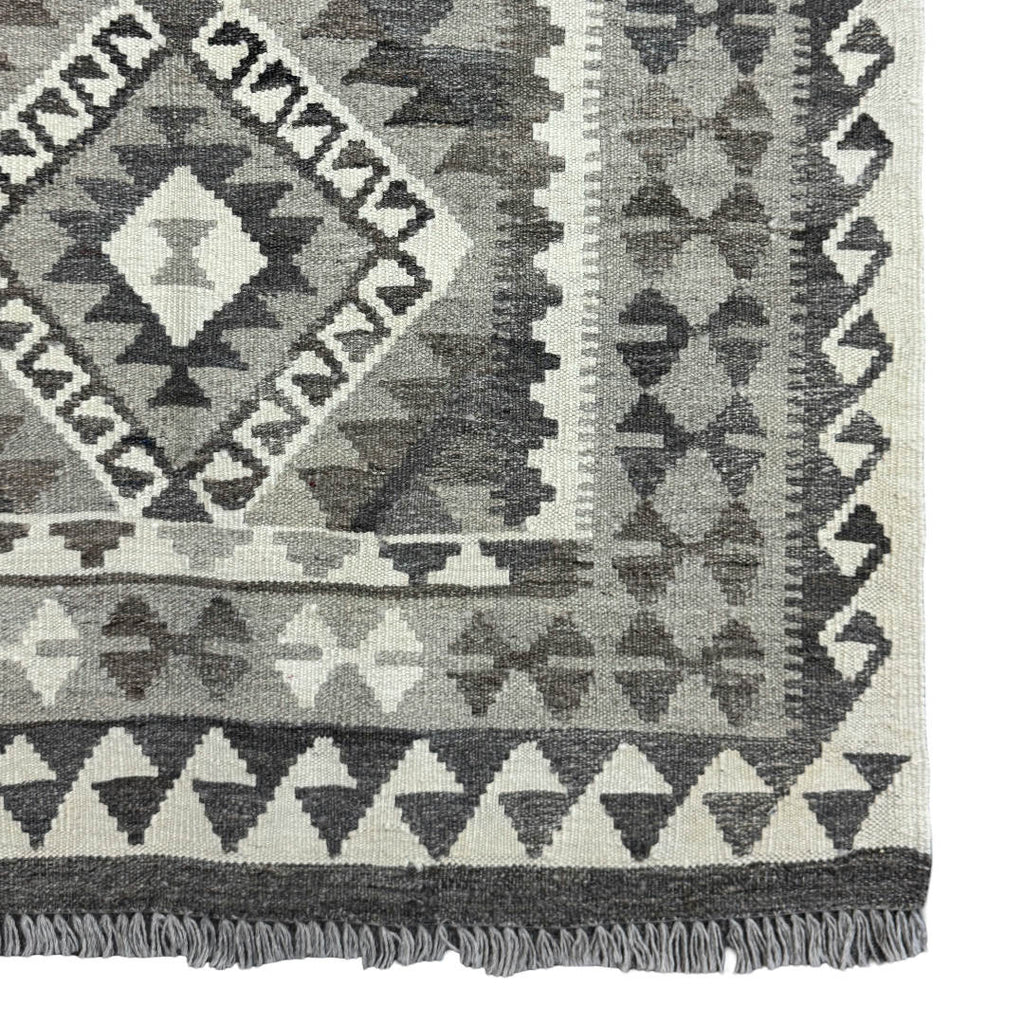 148 × 103 cm Hand-Woven Afghan Kilim Rug – Wool Flatweave