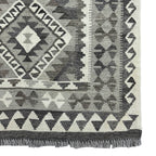 157 × 98 cm Hand-Woven Afghan Kilim Rug – Wool Flatweave