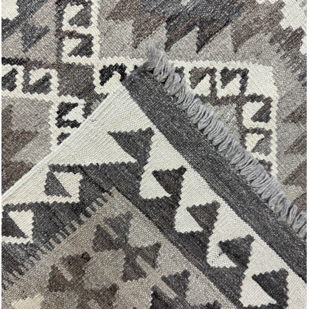 148 × 103 cm Hand-Woven Afghan Kilim Rug – Wool Flatweave