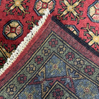 180 x 114 cm Hand-Knotted Afghan Akche Rug, Red