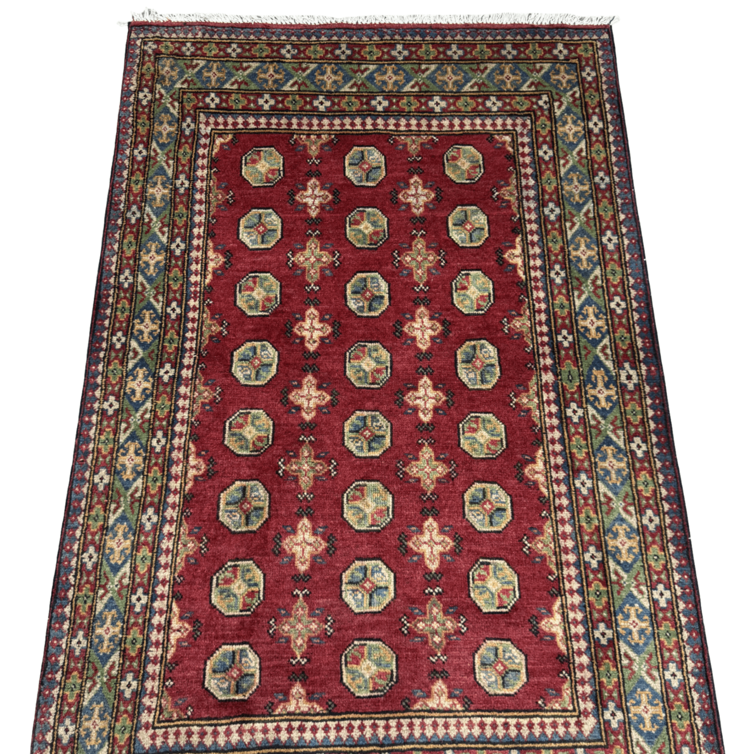 186 x 122 cm Hand-Knotted Afghan Akche Rug