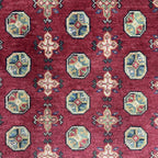 186 x 122 cm Hand-Knotted Afghan Akche Rug