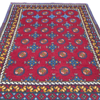 194 x 140 cm Hand-Woven Afghan Akche Rug
