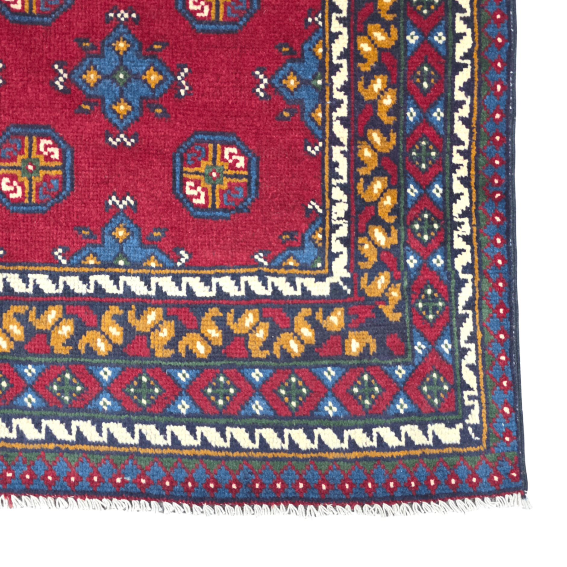 194 x 140 cm Hand-Woven Afghan Akche Rug