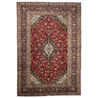 310 x 200 cm Hand-Knotted Persian Kashan Wool Rug