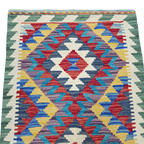 90 x 60 cm Hand-Woven Afghan Kilim