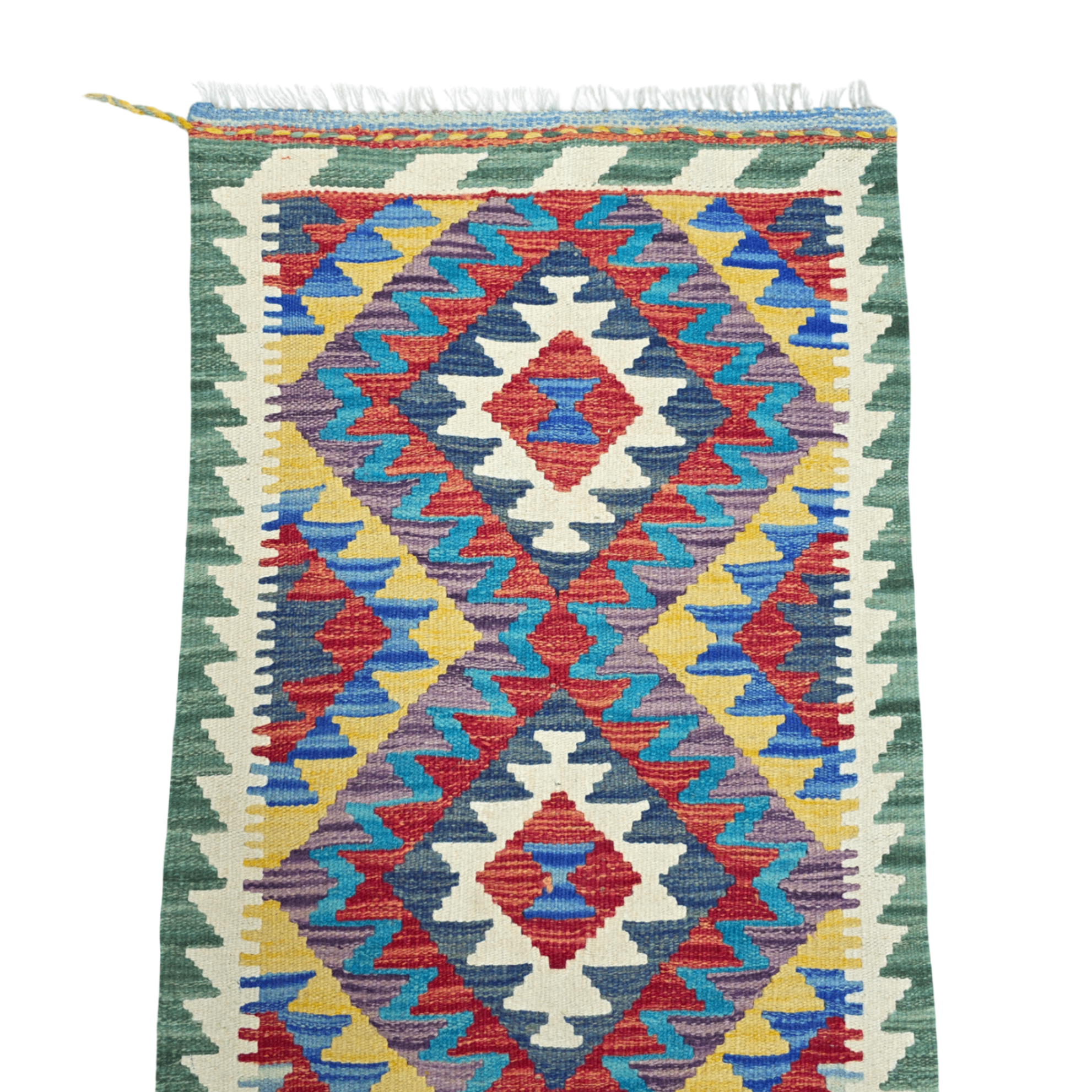 90 x 60 cm Hand-Woven Afghan Kilim