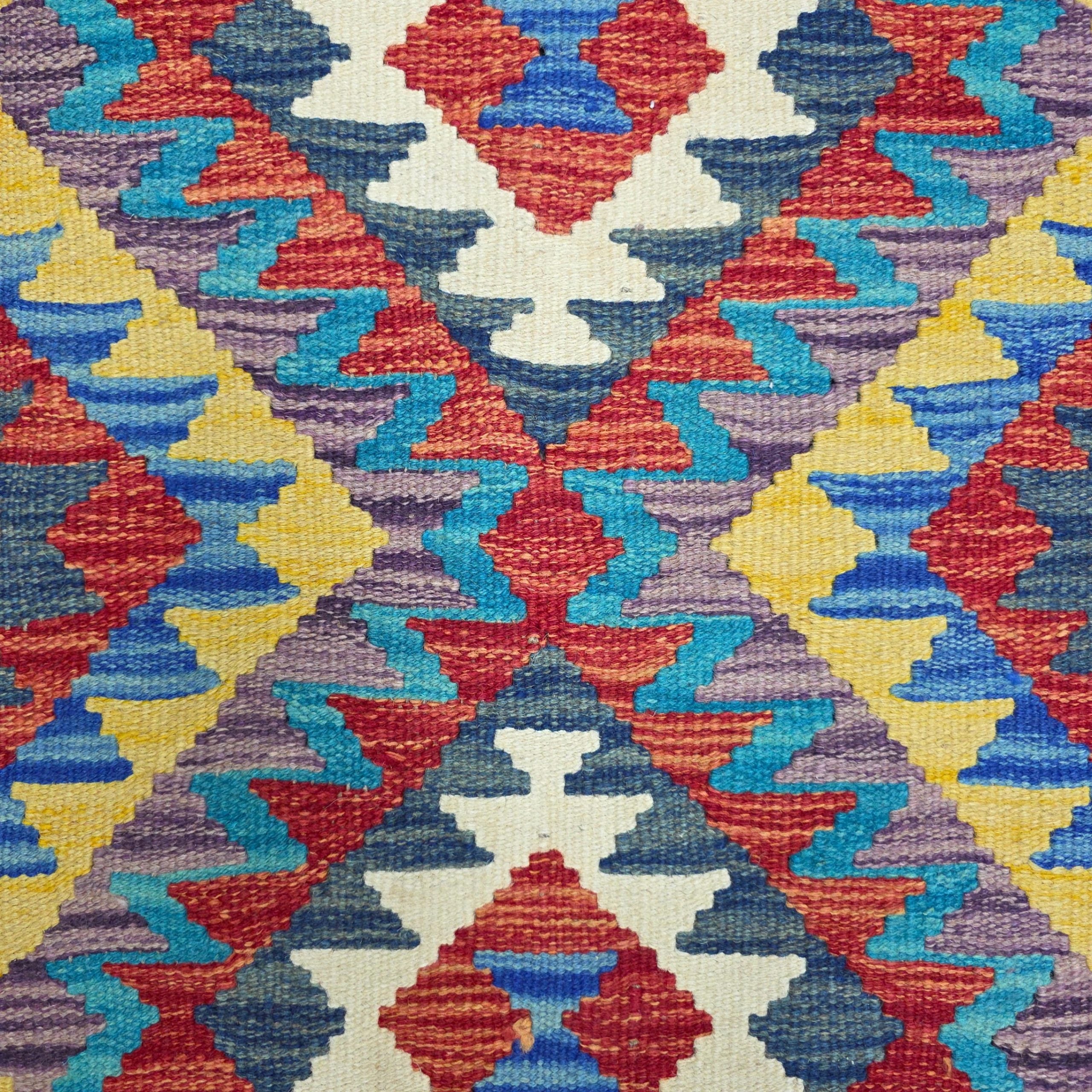 90 x 60 cm Hand-Woven Afghan Kilim