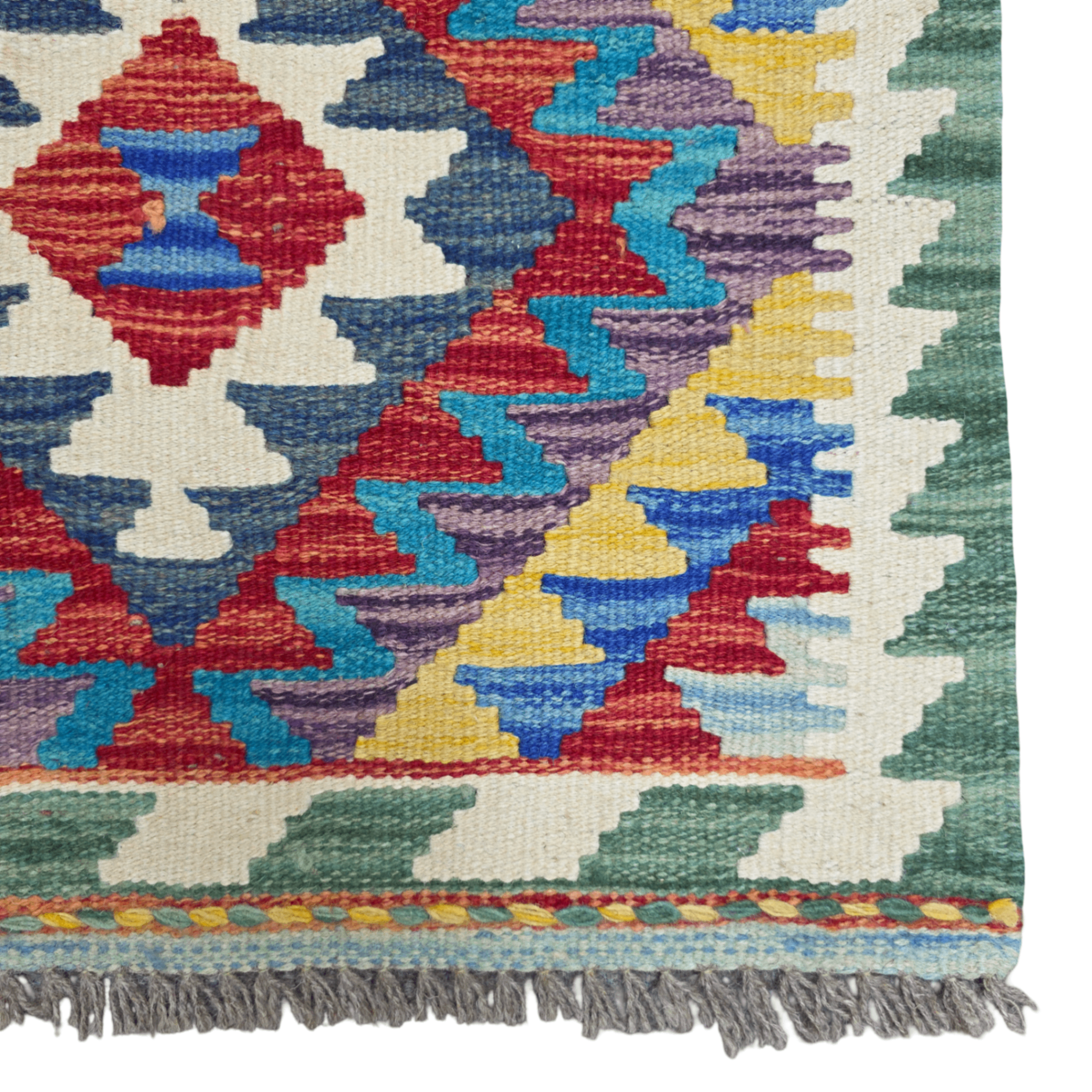90 x 60 cm Hand-Woven Afghan Kilim