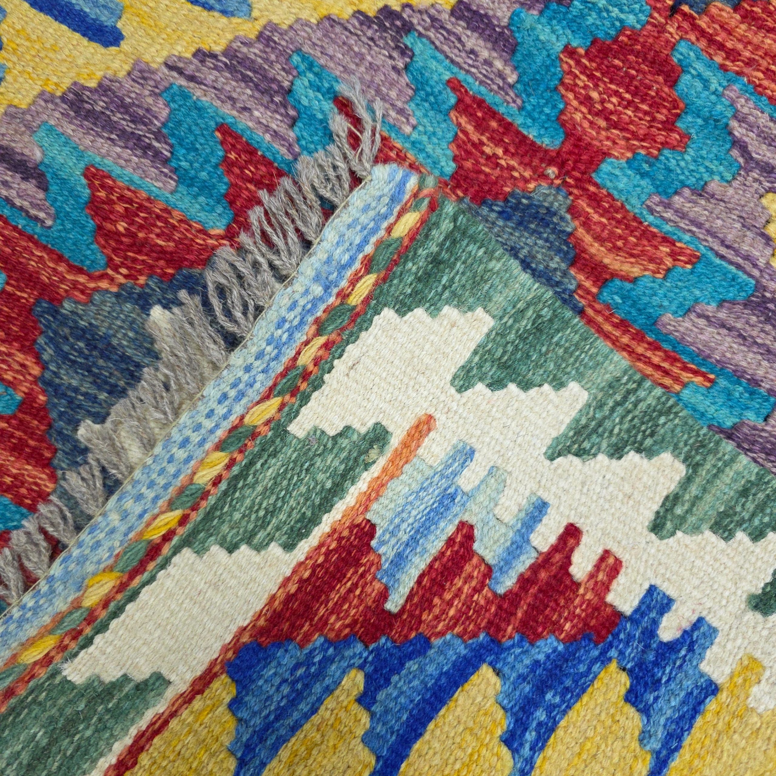 90 x 60 cm Hand-Woven Afghan Kilim