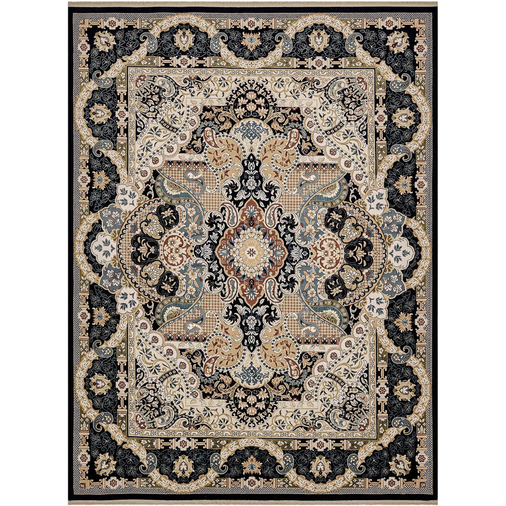 400 x 305 cm Turkish Machine Made Persian Nain Design – Navy Rug