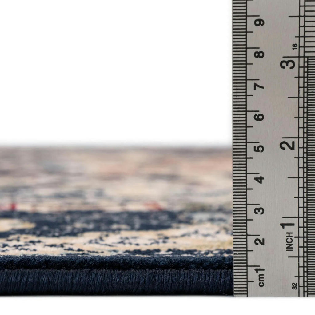 400 x 305 cm Turkish Machine Made Persian Nain Design – Navy Rug