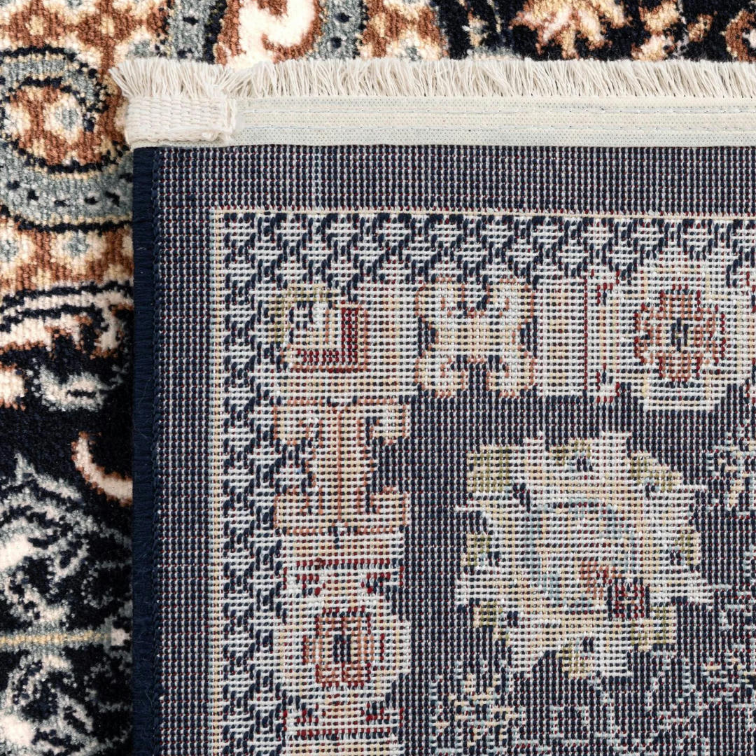 400 x 305 cm Turkish Machine Made Persian Nain Design – Navy Rug