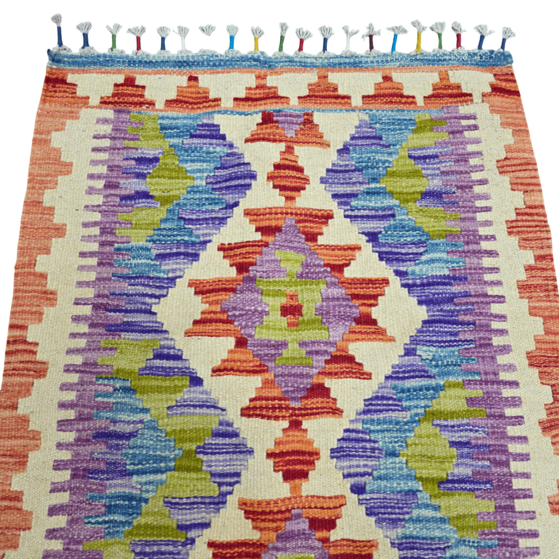 90 x 60 cm Hand-Woven Afghan Kilim
