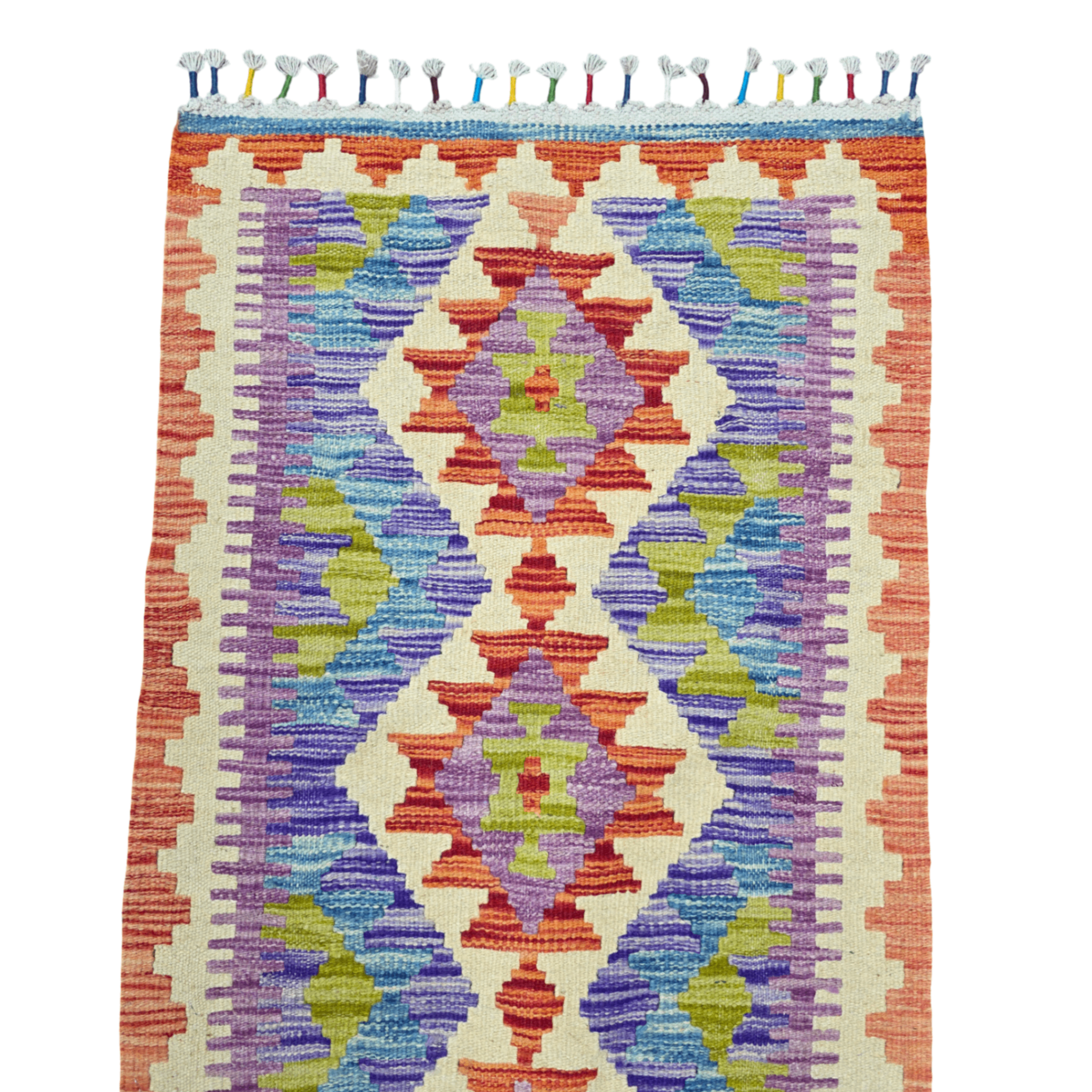 90 x 60 cm Hand-Woven Afghan Kilim