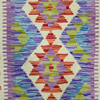 90 x 60 cm Hand-Woven Afghan Kilim