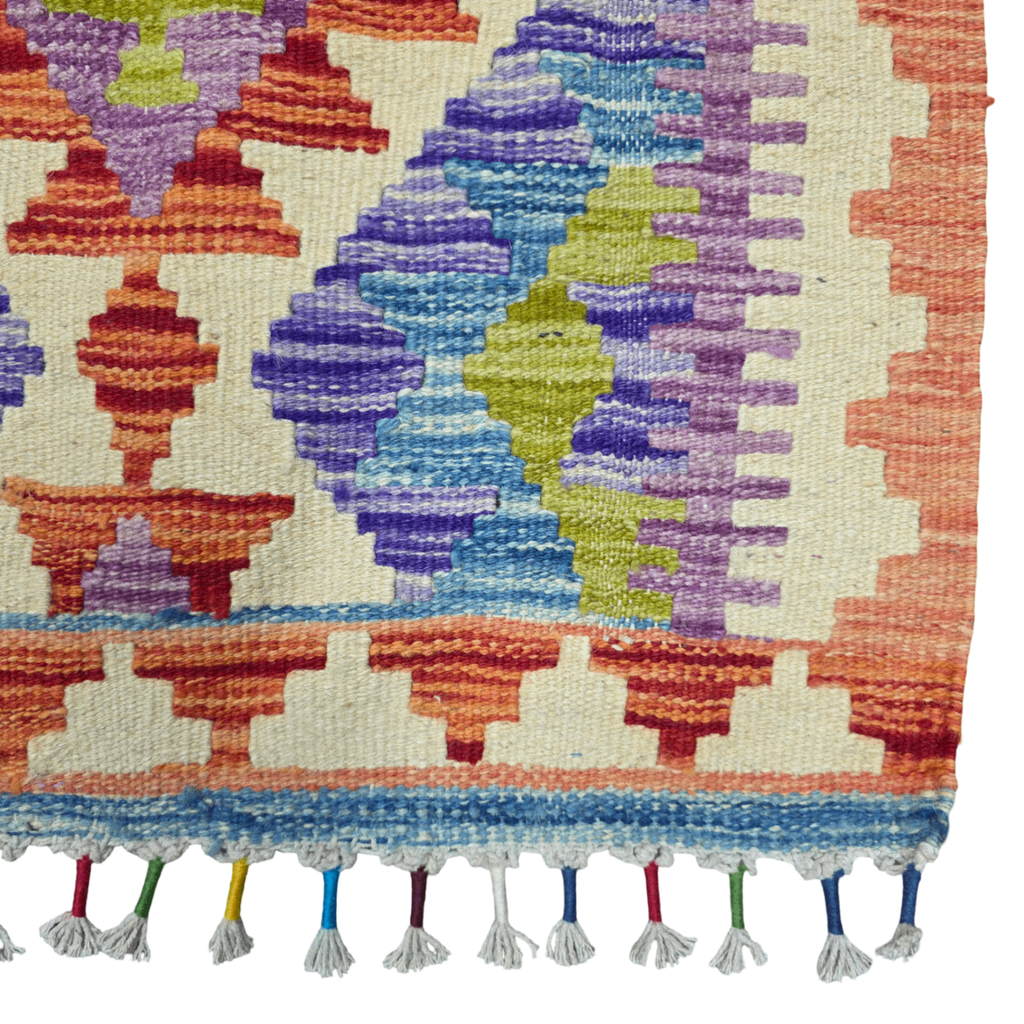 90 x 60 cm Hand-Woven Afghan Kilim